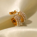 Mickey pearls earrings