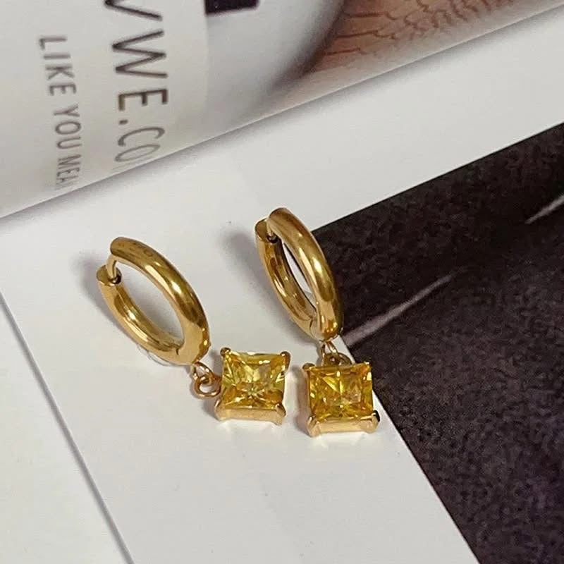 Redro square drop earrings