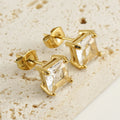 Retro zircon studs