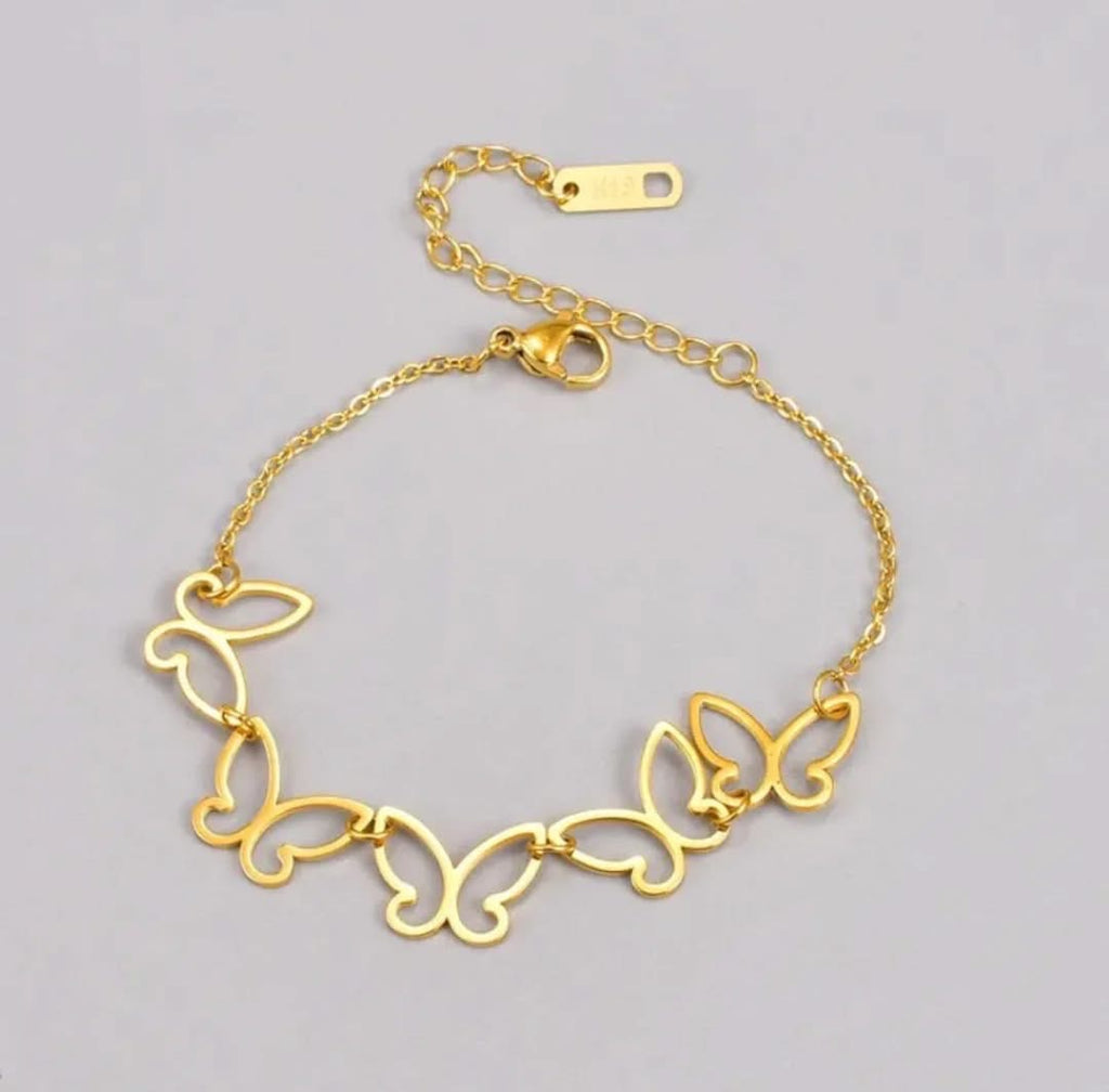 Butterfly anklet