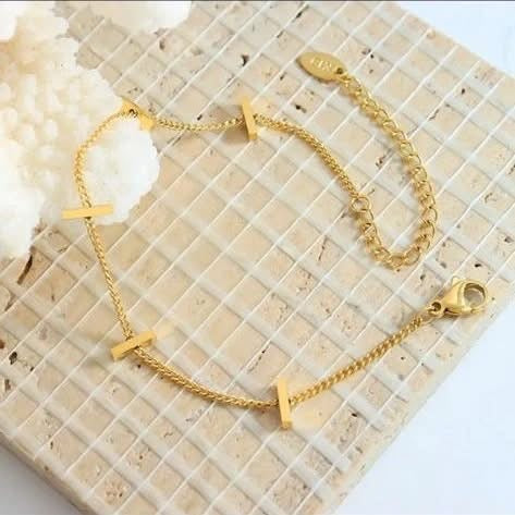 Plated stainlesss steel bracelet