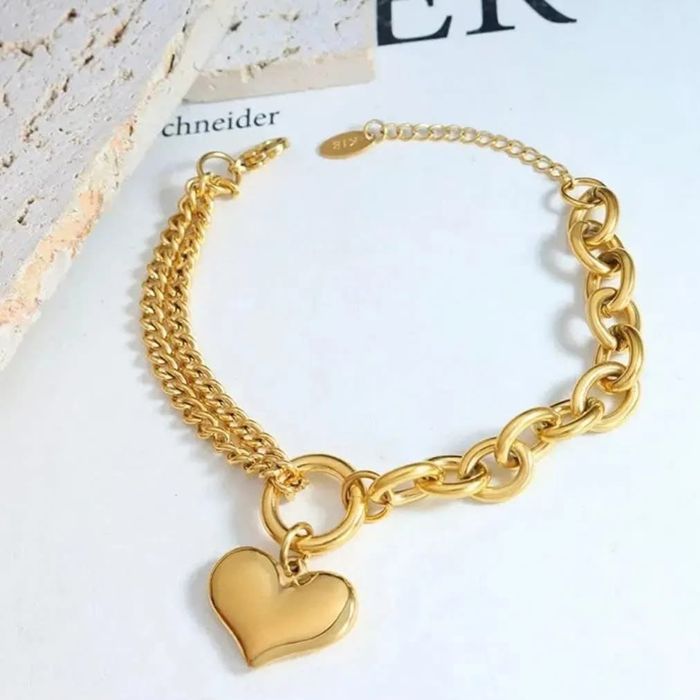 Vintage heart bracelet