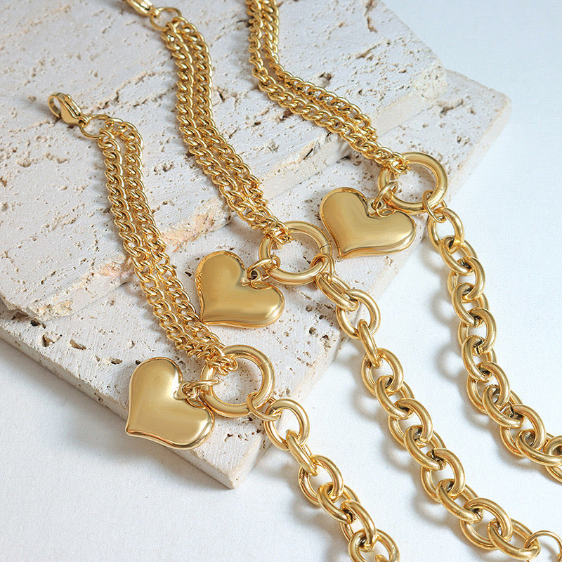 Vintage heart bracelet