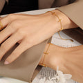 Plated stainlesss steel bracelet